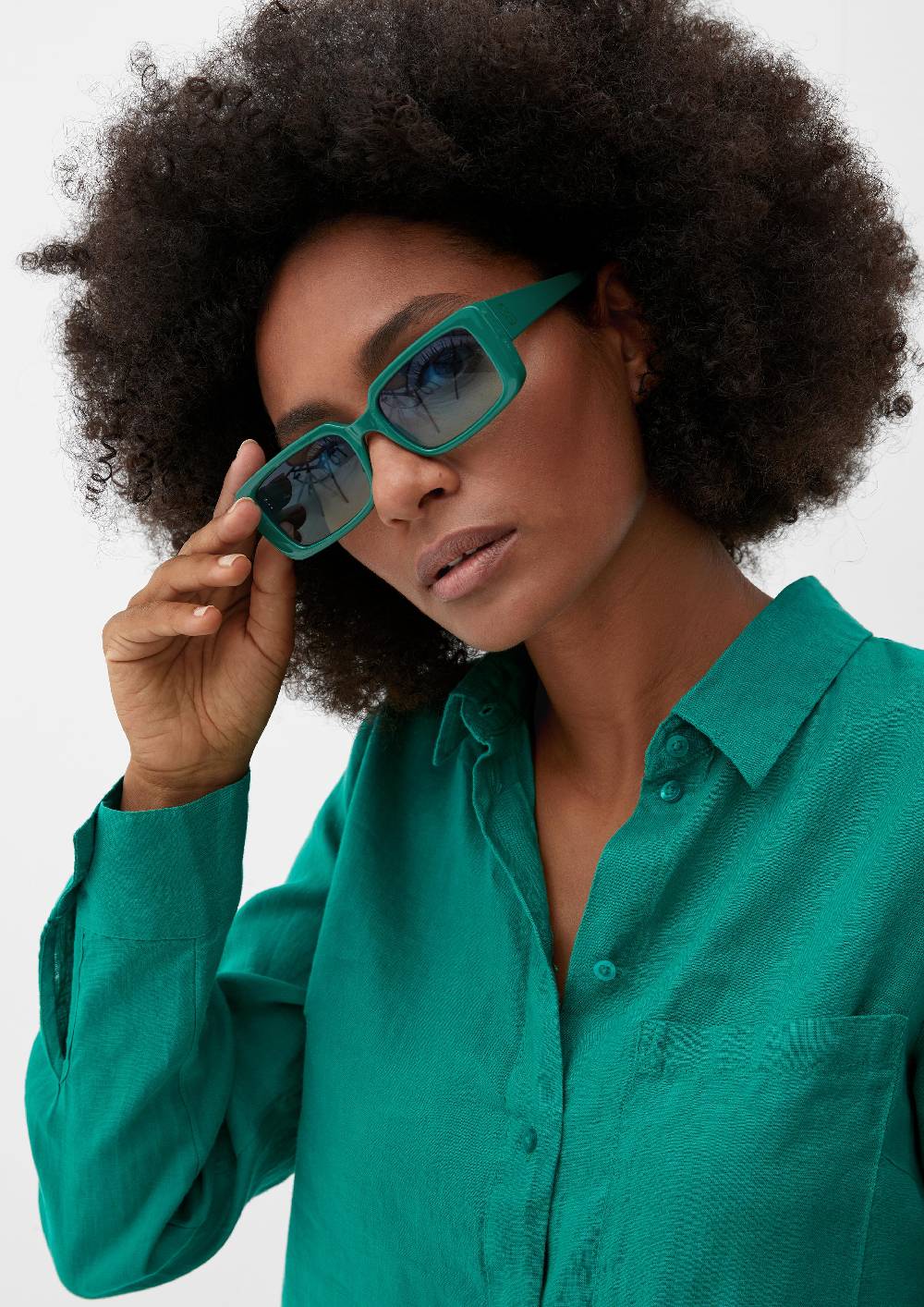 S.Oliver Kantige Sonnenbrille Mit Breiter Fassung