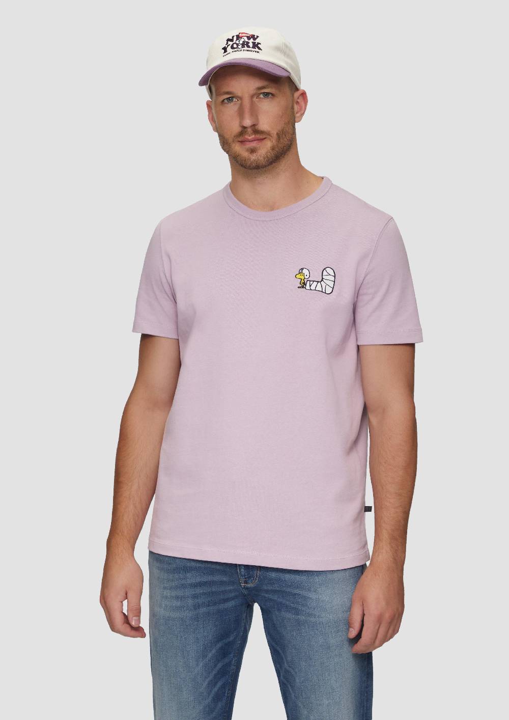 S.Oliver Kappe Mit Peanuts®-Stickerei