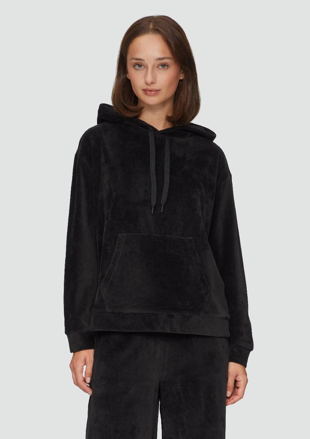 S.Oliver Kapuzen-Sweatshirt Mit Cord-Struktur