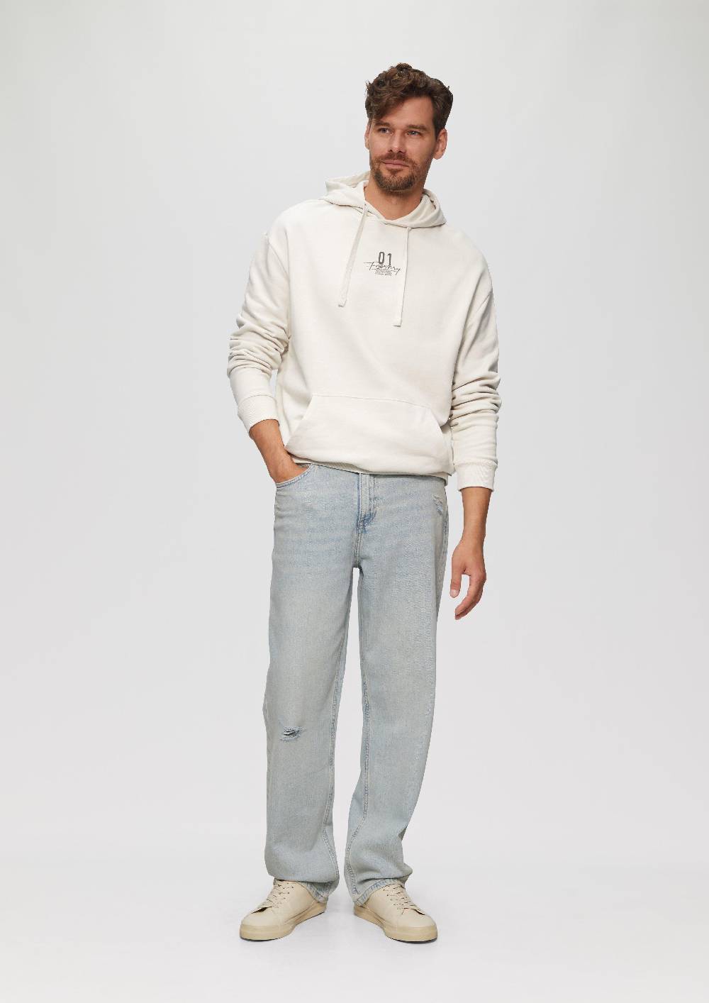 S.Oliver Kapuzen-Sweatshirt Mit Frontprint