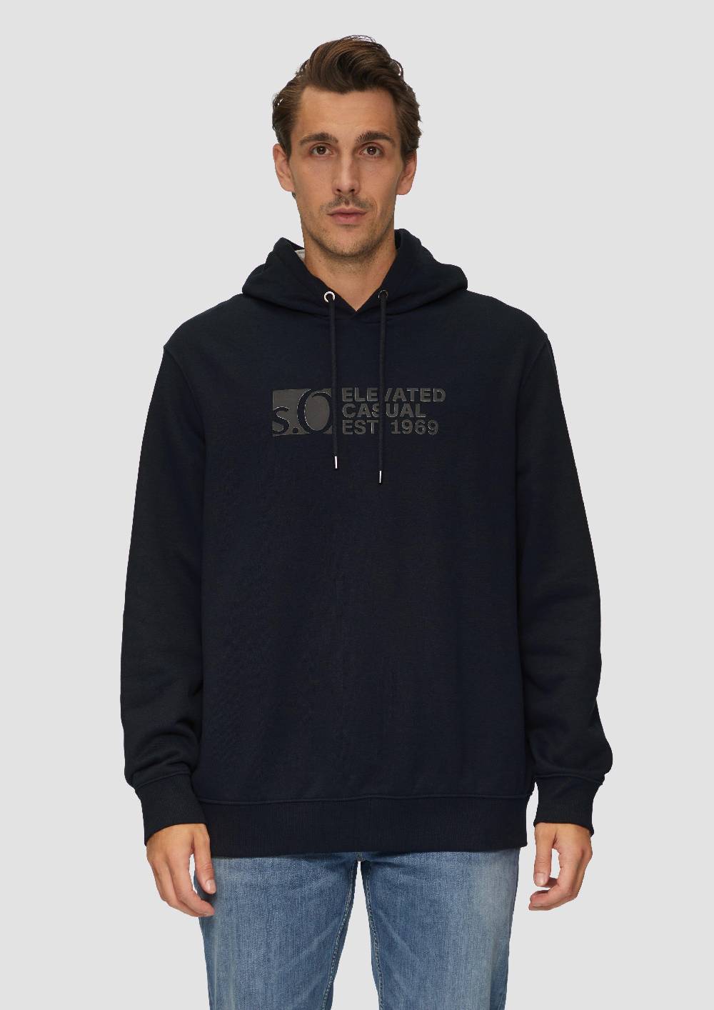 S.Oliver Kapuzen-Sweatshirt Mit Logo-Print