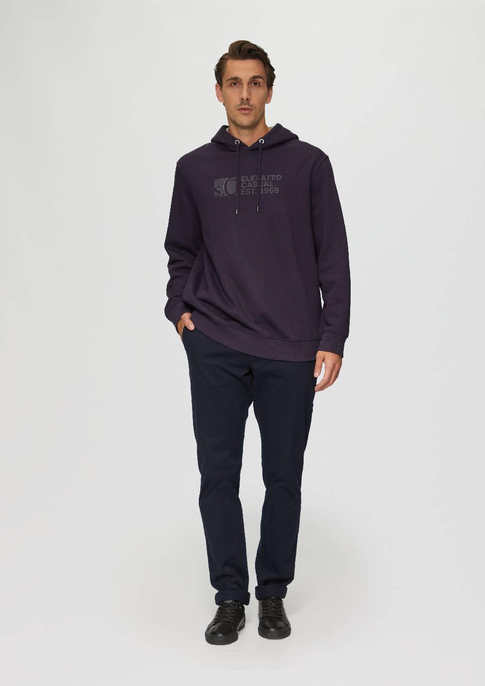 S.Oliver Kapuzen-Sweatshirt Mit Logo-Print
