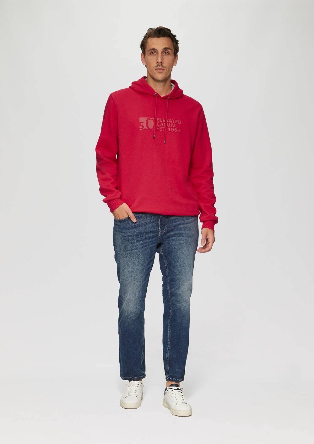 S.Oliver Kapuzen-Sweatshirt Mit Logo-Print