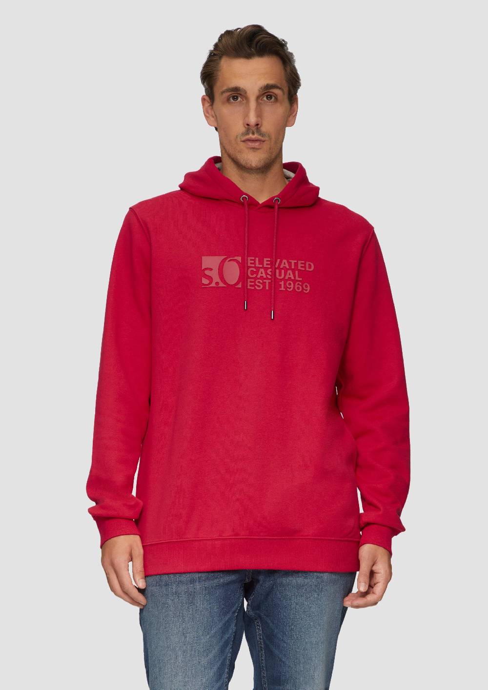 S.Oliver Kapuzen-Sweatshirt Mit Logo-Print