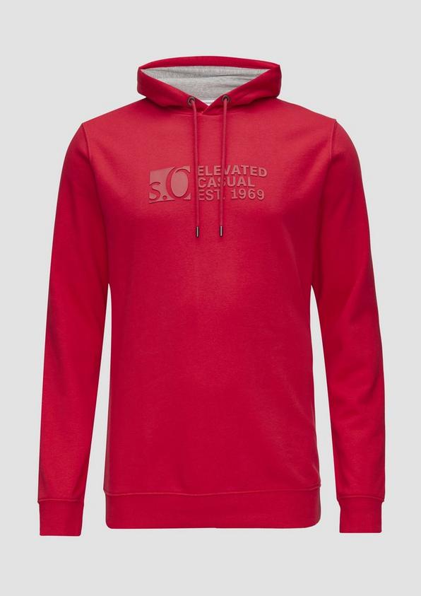 s.Oliver Kapuzen-Sweatshirt mit Logo-Print