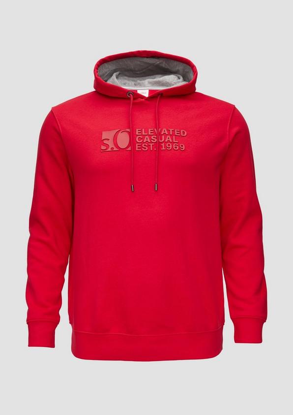 s.Oliver Kapuzen-Sweatshirt mit Logo-Print
