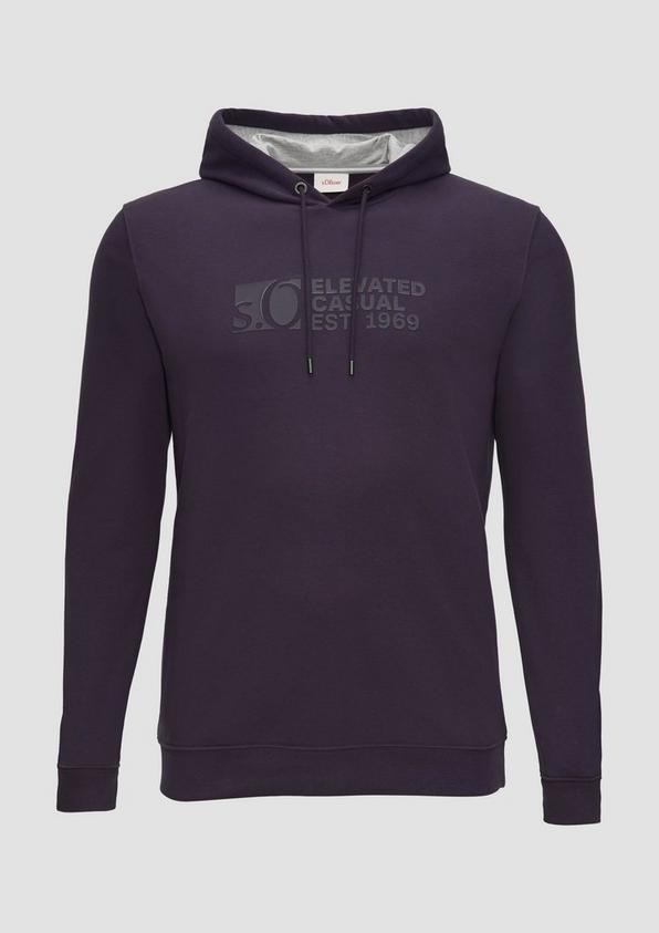 s.Oliver Kapuzen-Sweatshirt mit Logo-Print