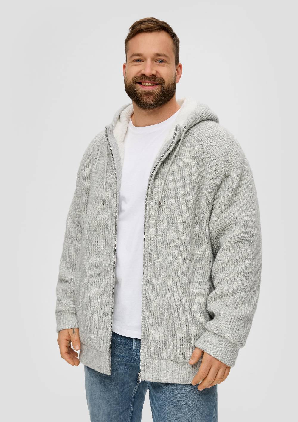 S.Oliver Kapuzenjacke Aus Teddy-Plüsch