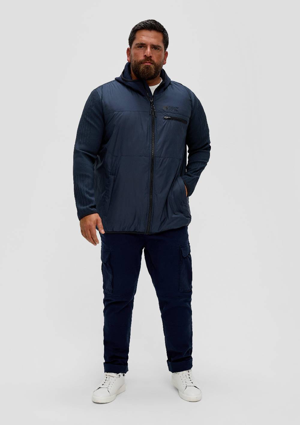 S.Oliver Kapuzenjacke Im Fabricmix