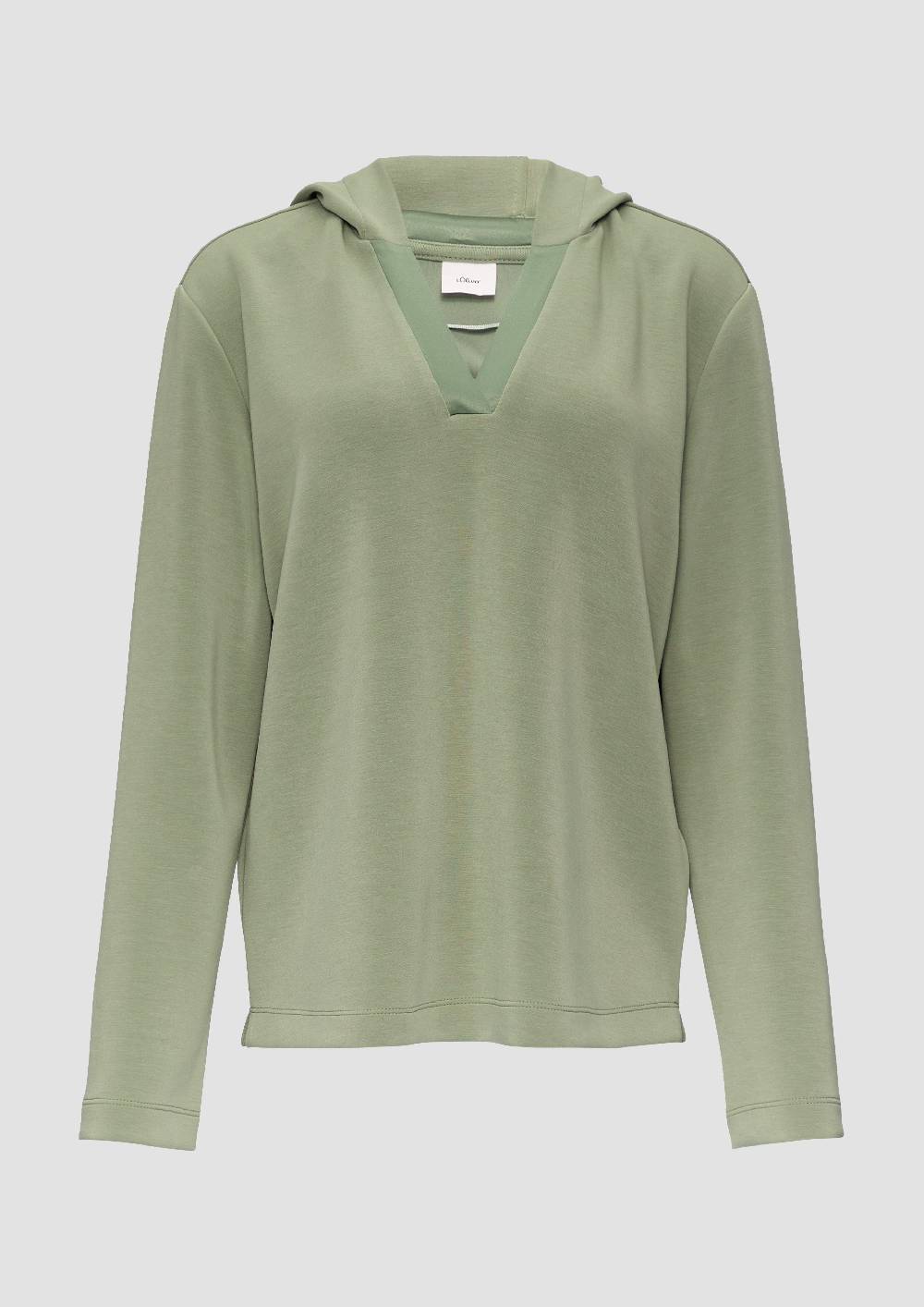 S.Oliver Kapuzenshirt Mit Satin-Details