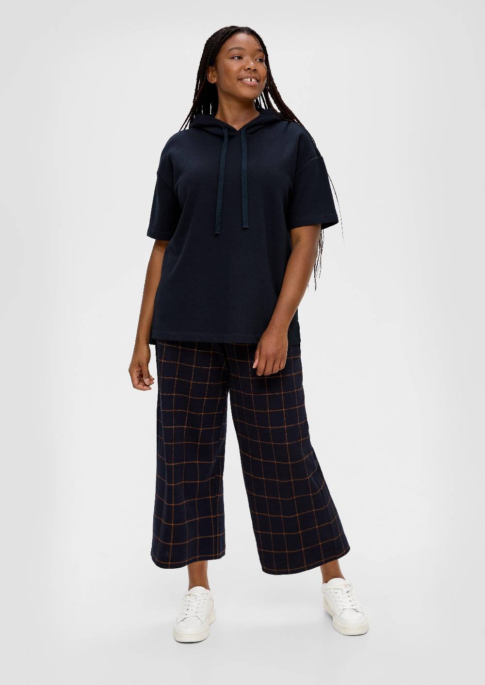 S.Oliver Kapuzensweatshirt Mit Kurzen Ärmeln