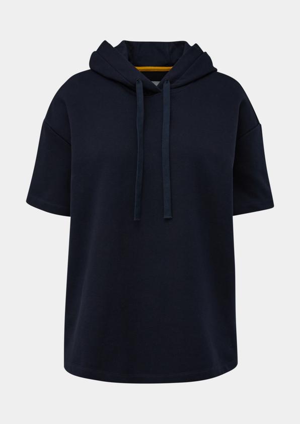 s.Oliver Kapuzensweatshirt mit kurzen Ärmeln
