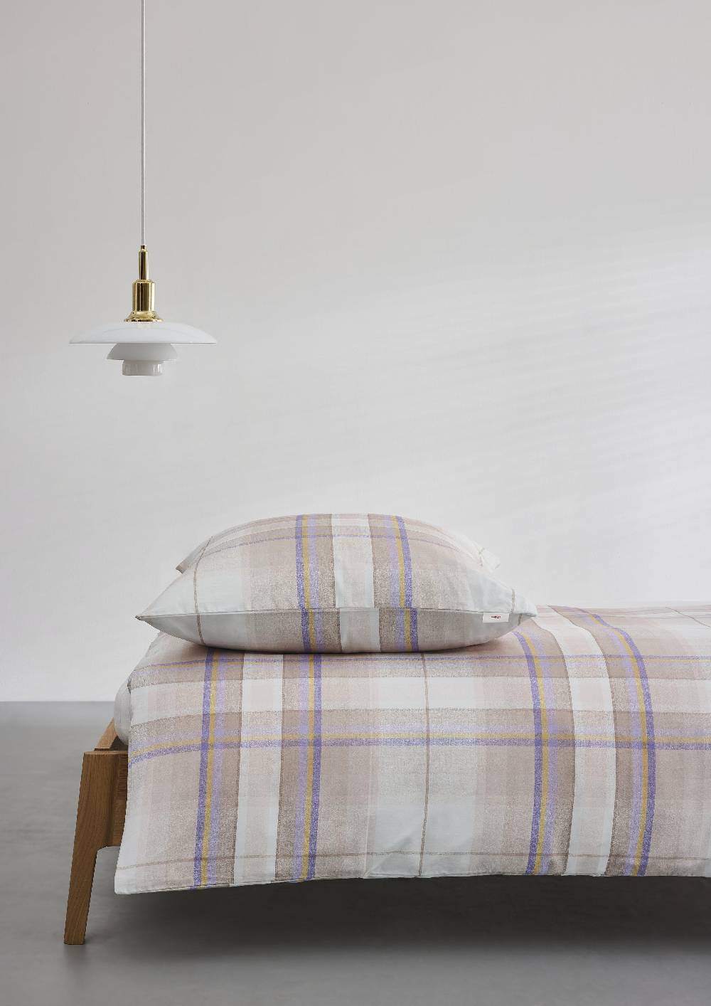 S.Oliver Karierte Bettwäsche Aus Baumwollsatin