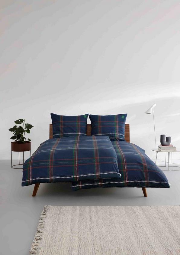 s.Oliver Karierte Bettwäsche aus Baumwollsatin