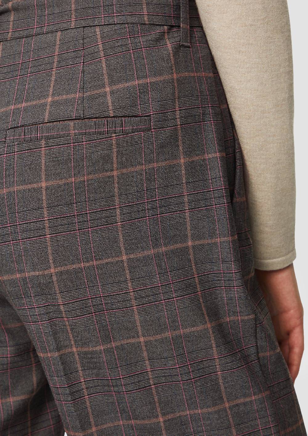 S.Oliver Karierte Culotte Mit Bindegürtel