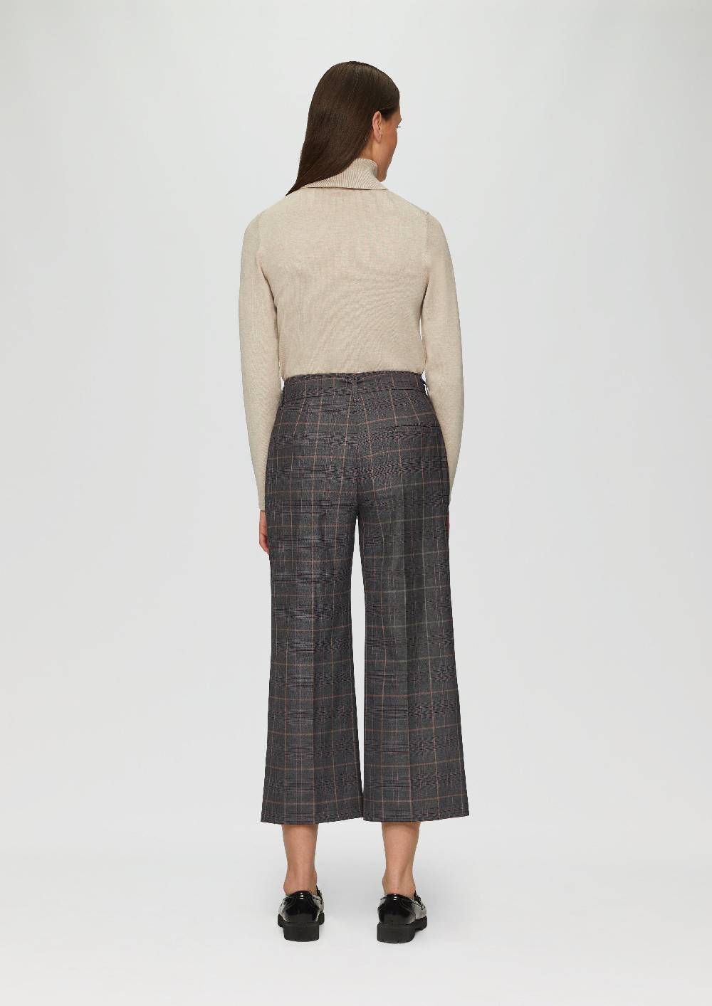 S.Oliver Karierte Culotte Mit Bindegürtel