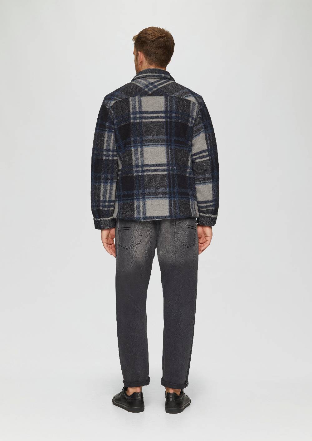 S.Oliver Karierte Hemdjacke Aus Wollmix