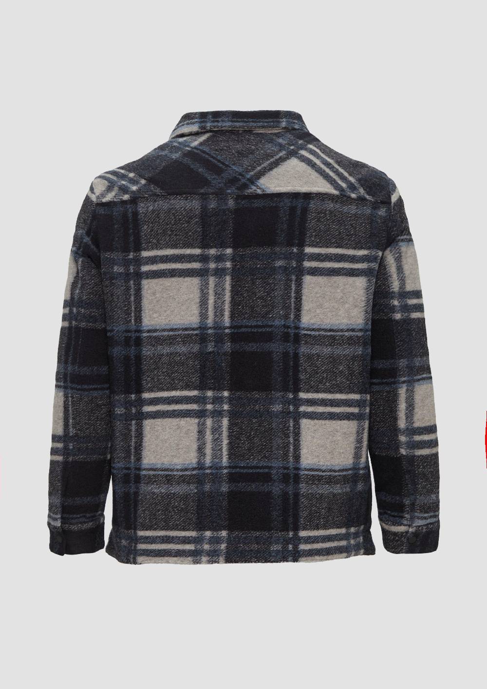 S.Oliver Karierte Hemdjacke Aus Wollmix