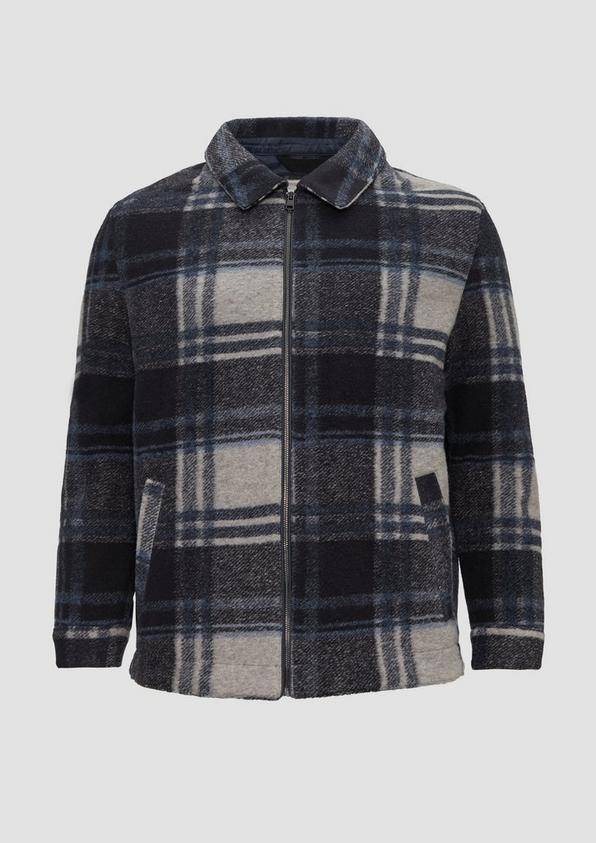 s.Oliver Karierte Hemdjacke aus Wollmix