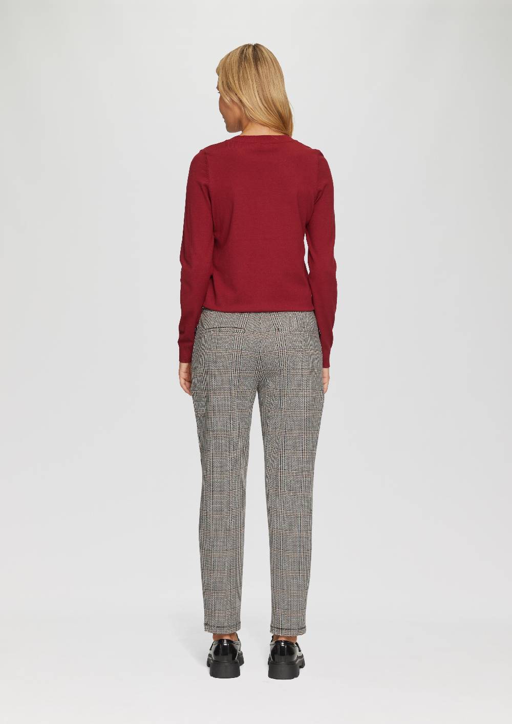 S.Oliver Karierte Jogg Pants Mit Gummizug