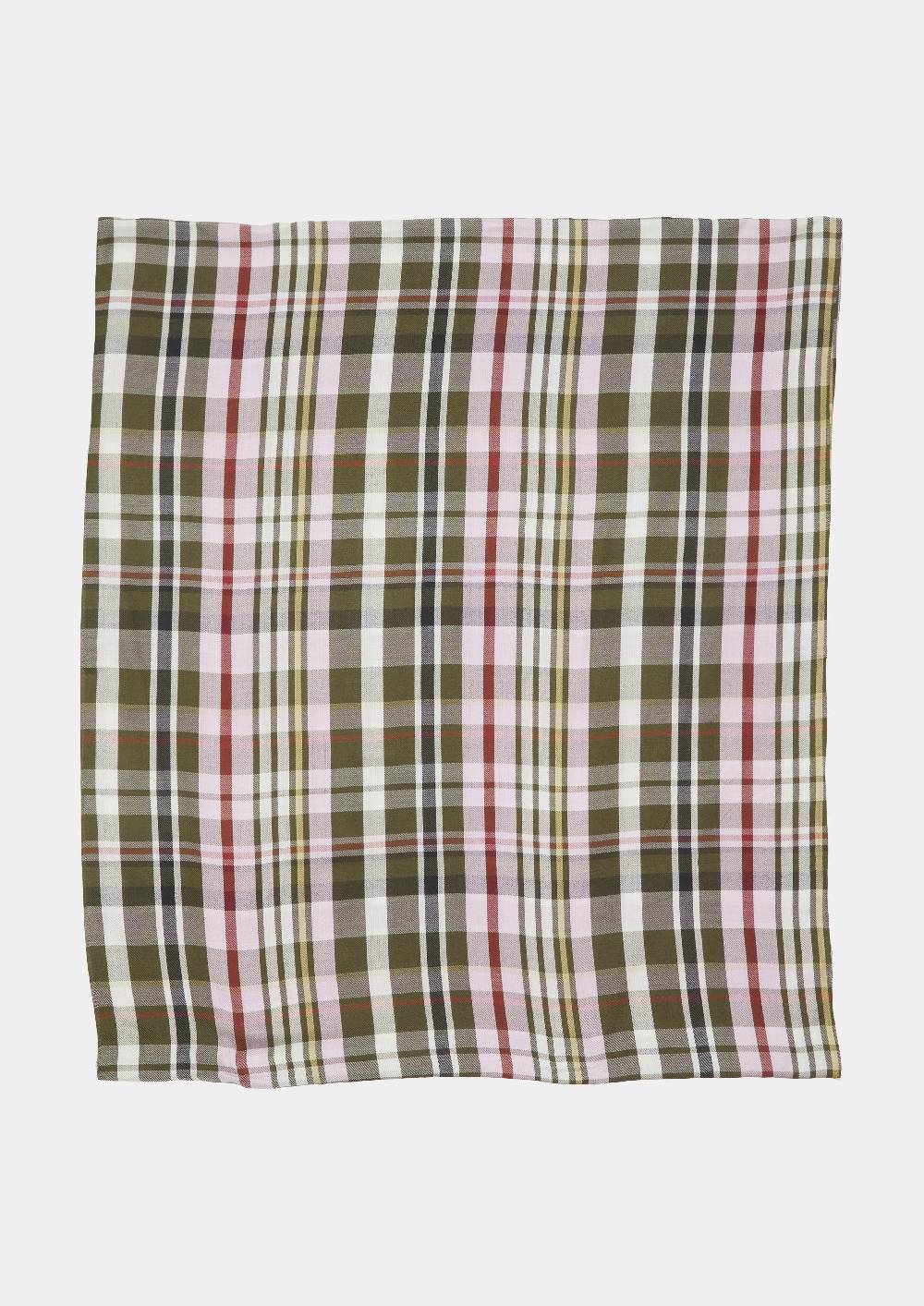 S.Oliver Karierter Loop-Schal Aus Modalmix