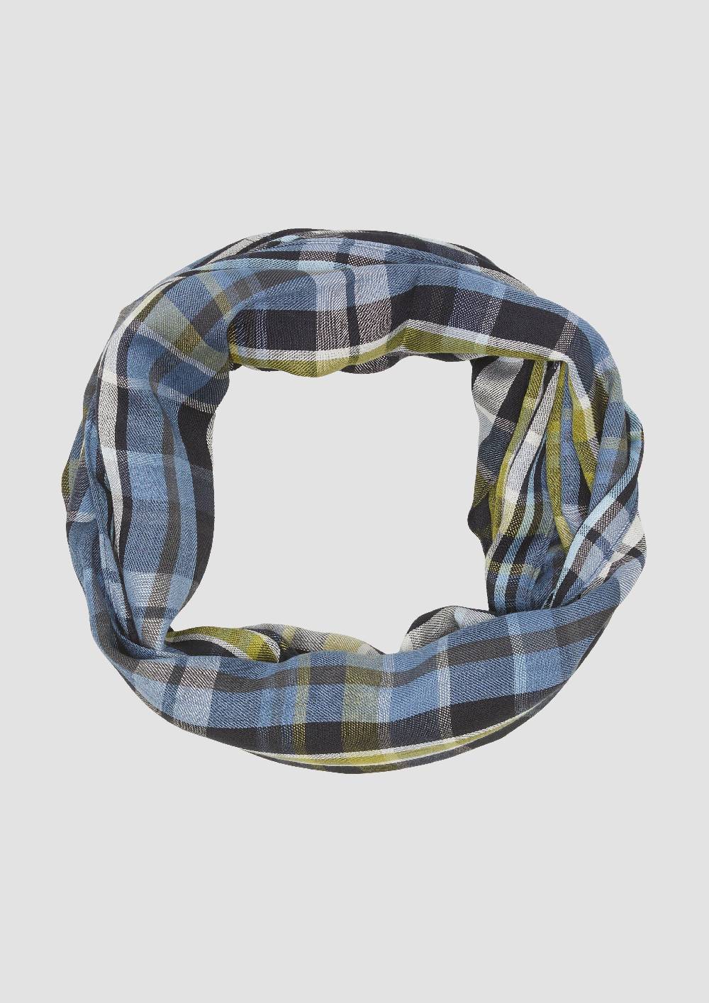 S.Oliver Karierter Loop-Schal Aus Modalmix