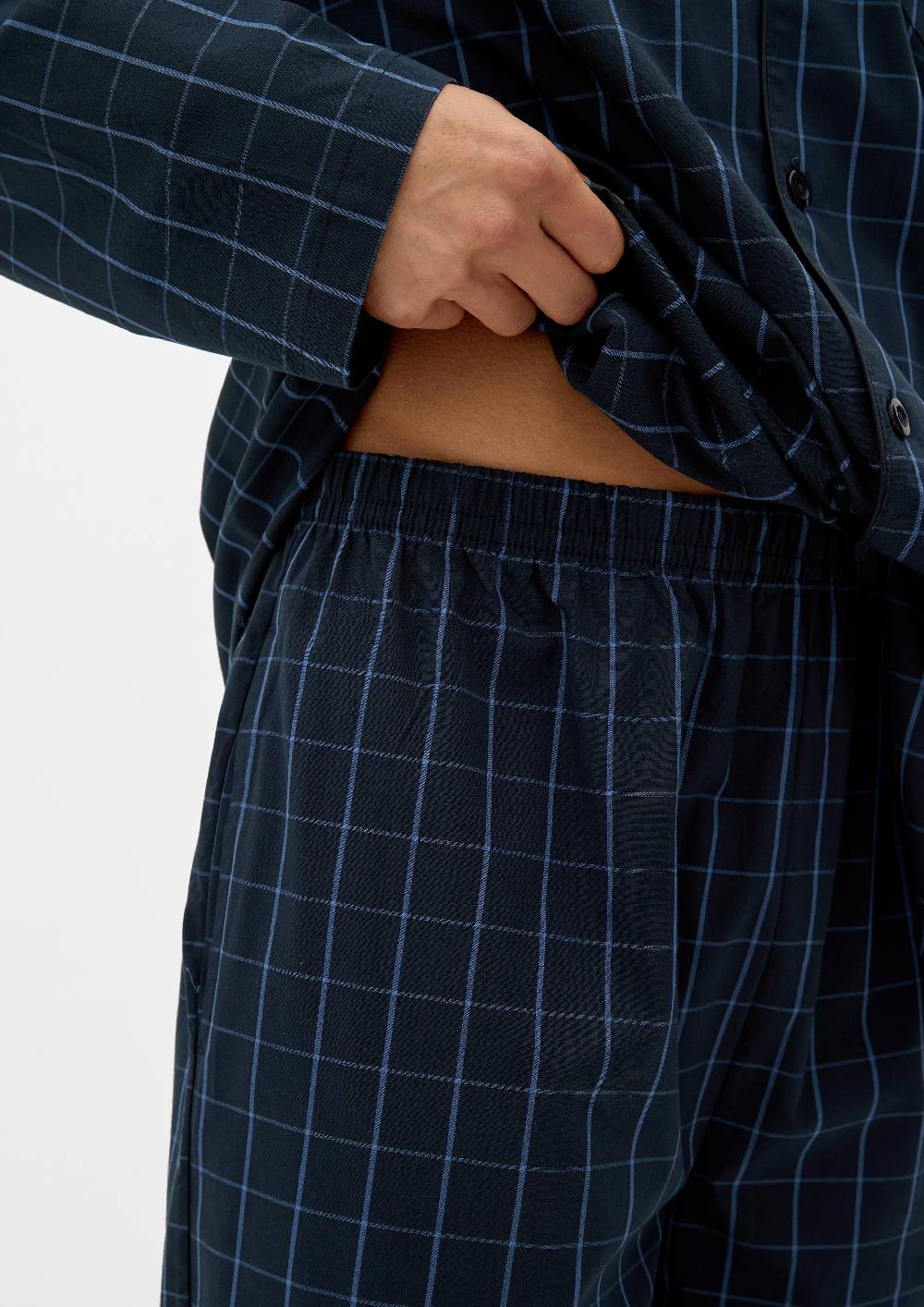 S.Oliver Karierter Pyjama Aus Baumwolle