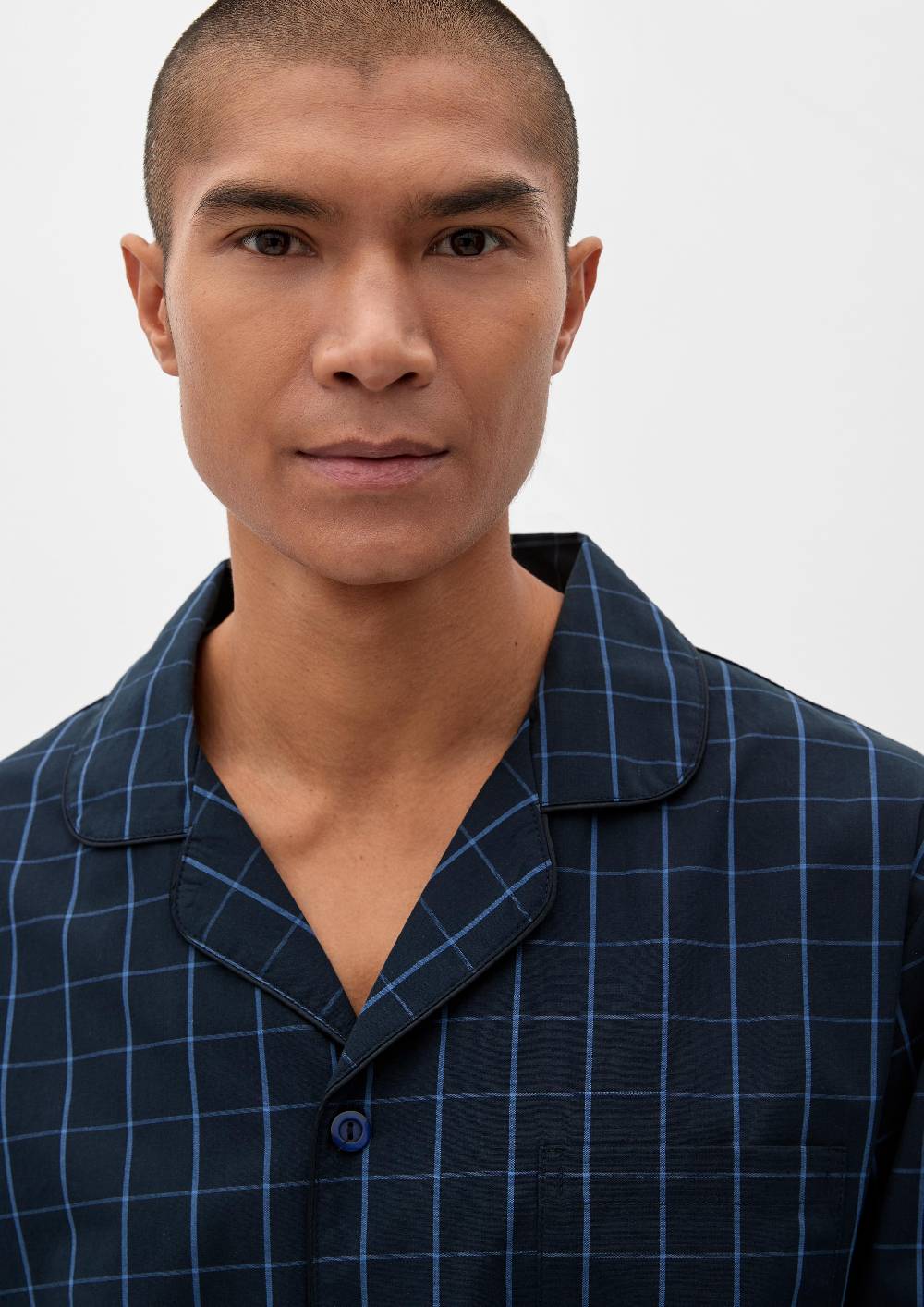 S.Oliver Karierter Pyjama Aus Baumwolle