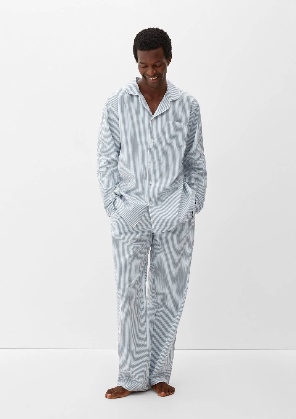 S.Oliver Karierter Pyjama Aus Baumwolle