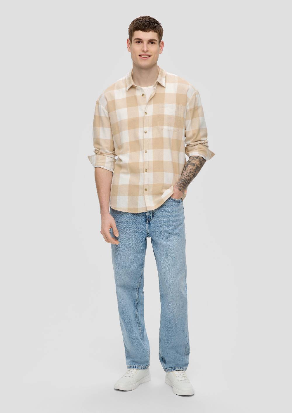 S.Oliver Kariertes Hemd Aus Baumwolle