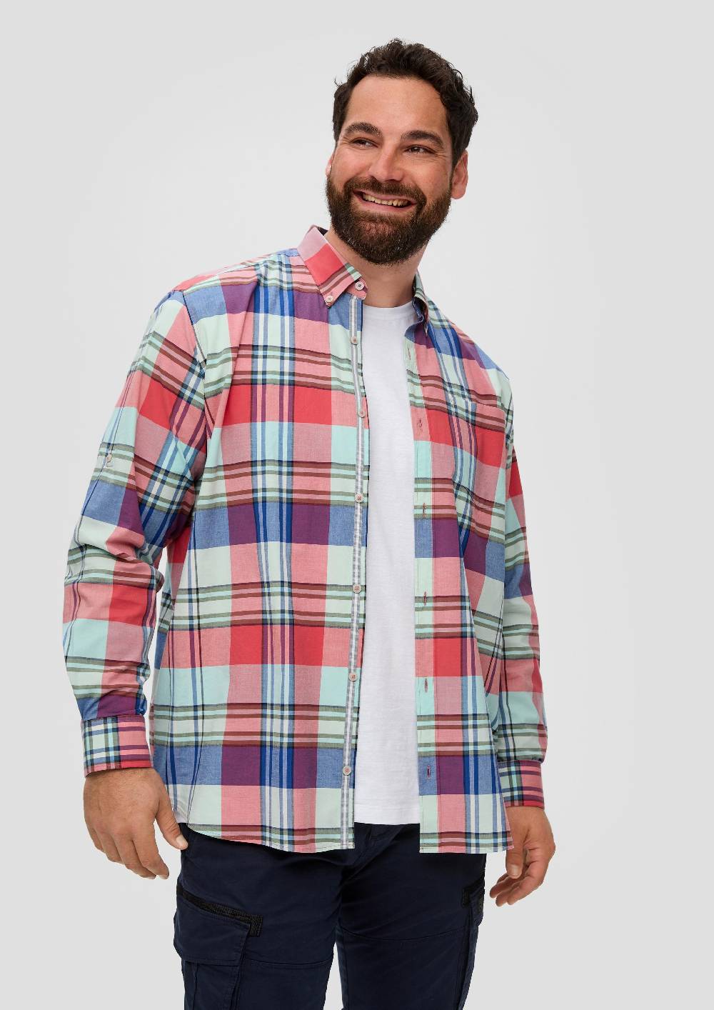 S.Oliver Kariertes Hemd Im Slim Fit