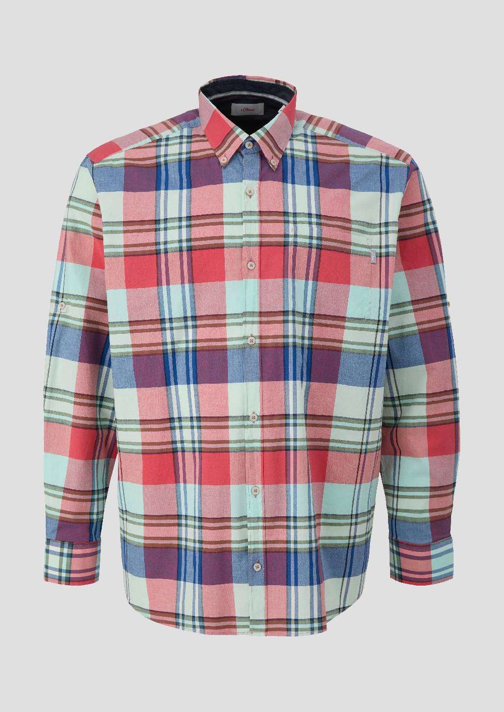 S.Oliver Kariertes Hemd Im Slim Fit