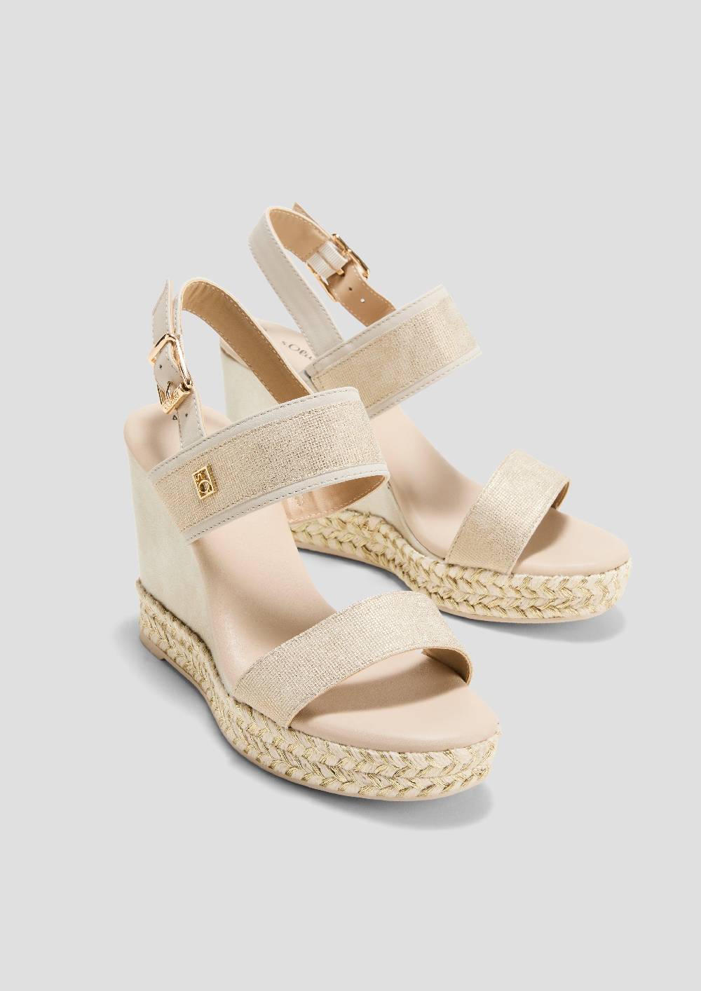 S.Oliver Keilsandalen In Metallic-Optik