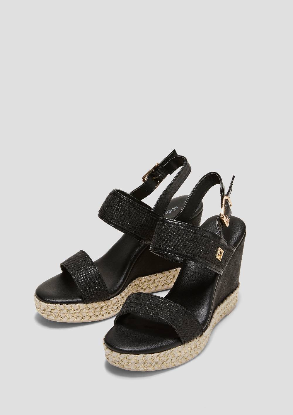 S.Oliver Keilsandalen In Metallic-Optik