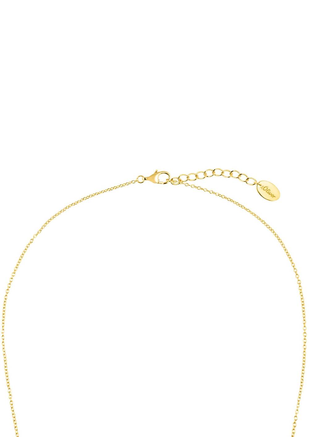 S.Oliver Kette Mit Bunten Zirkonia-Steinen