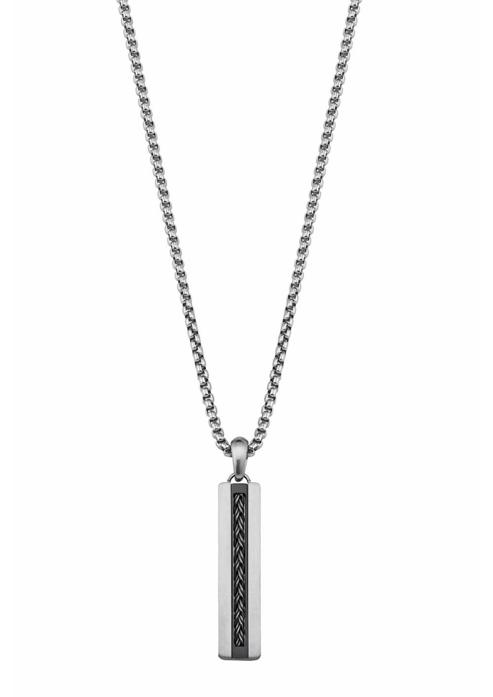 S.Oliver Kette Mit Dog-Tag Anhänger Aus Edelstahl