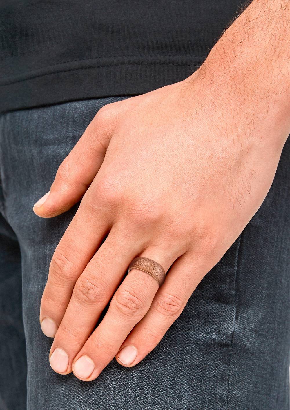 S.Oliver Kupferfarbener Edelstahl-Ring