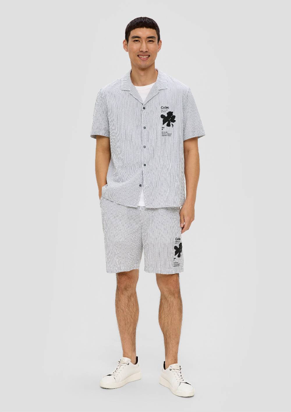 S.Oliver Kurzarmhemd Aus Baumwollmix