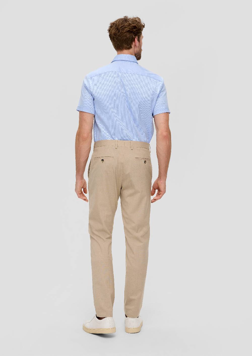 S.Oliver Kurzarmhemd Aus Baumwollstretch