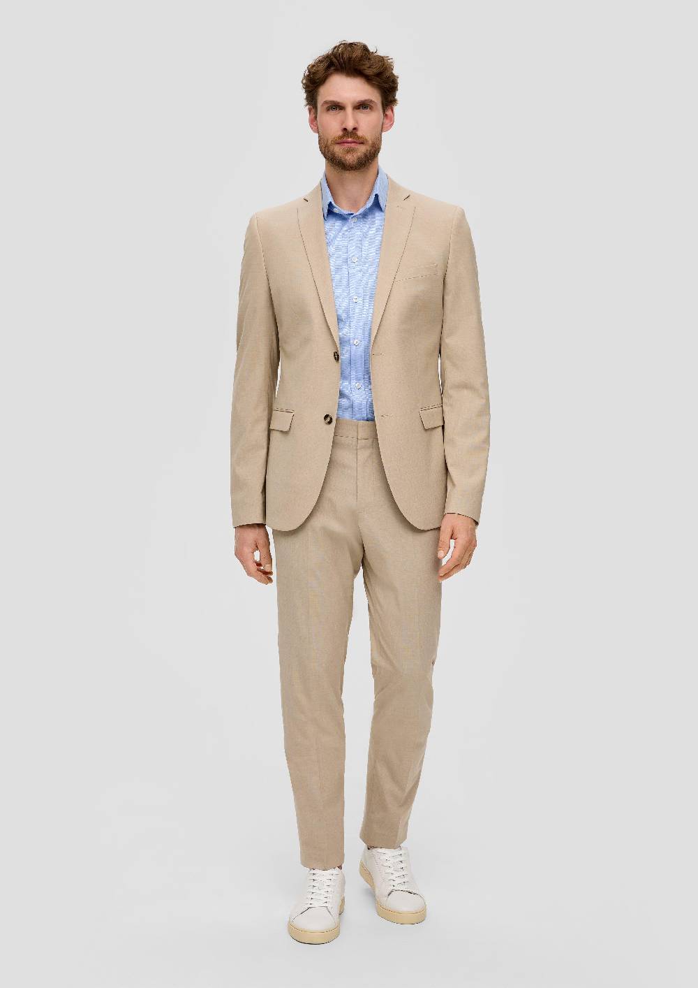 S.Oliver Kurzarmhemd Aus Baumwollstretch