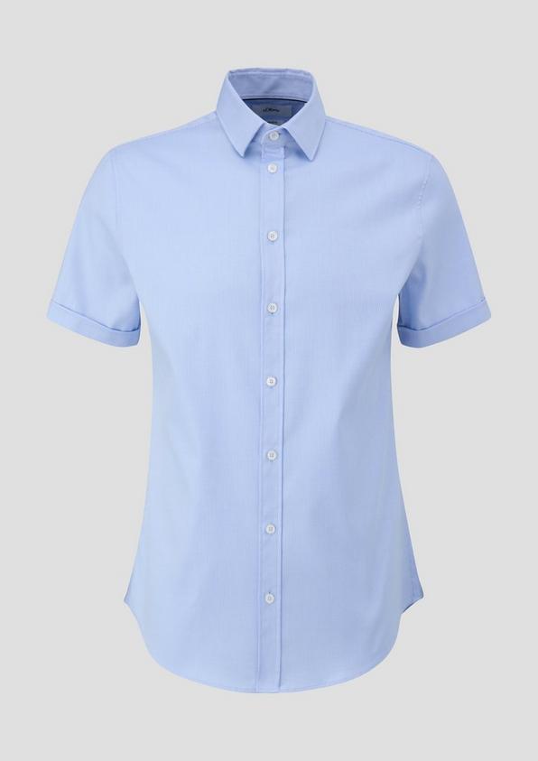 s.Oliver Kurzarmhemd aus Baumwollstretch