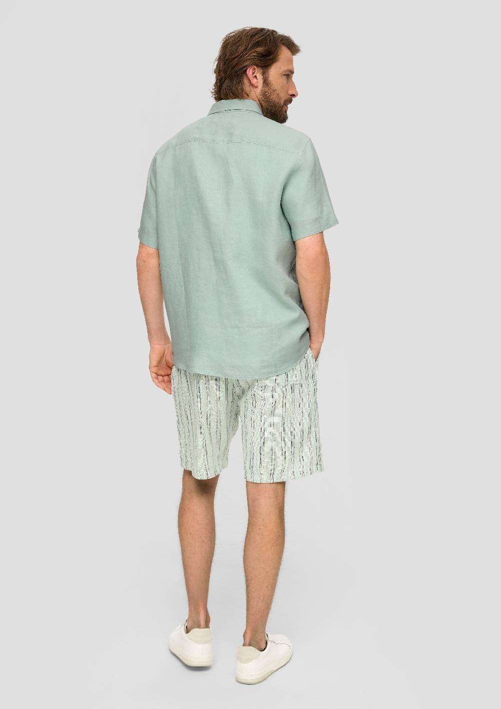 S.Oliver Kurzarmhemd Aus Leinen