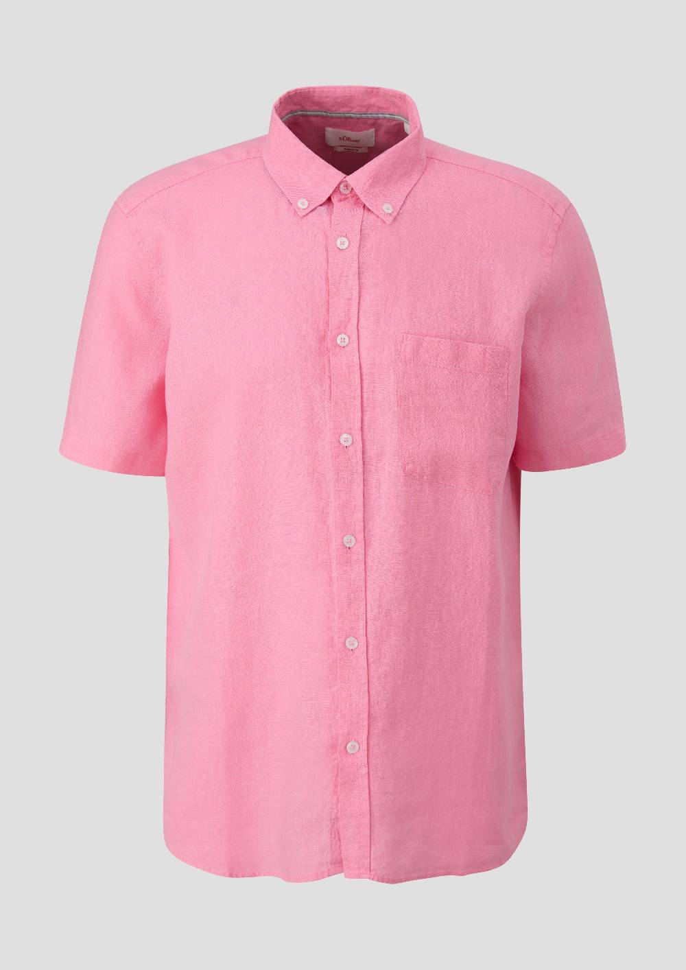 S.Oliver Kurzarmhemd Aus Leinen