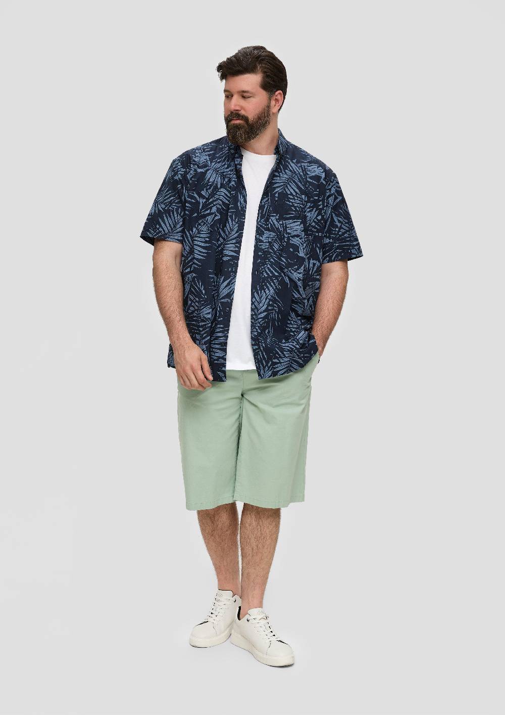 S.Oliver Kurzarmhemd Im Slim-Fit