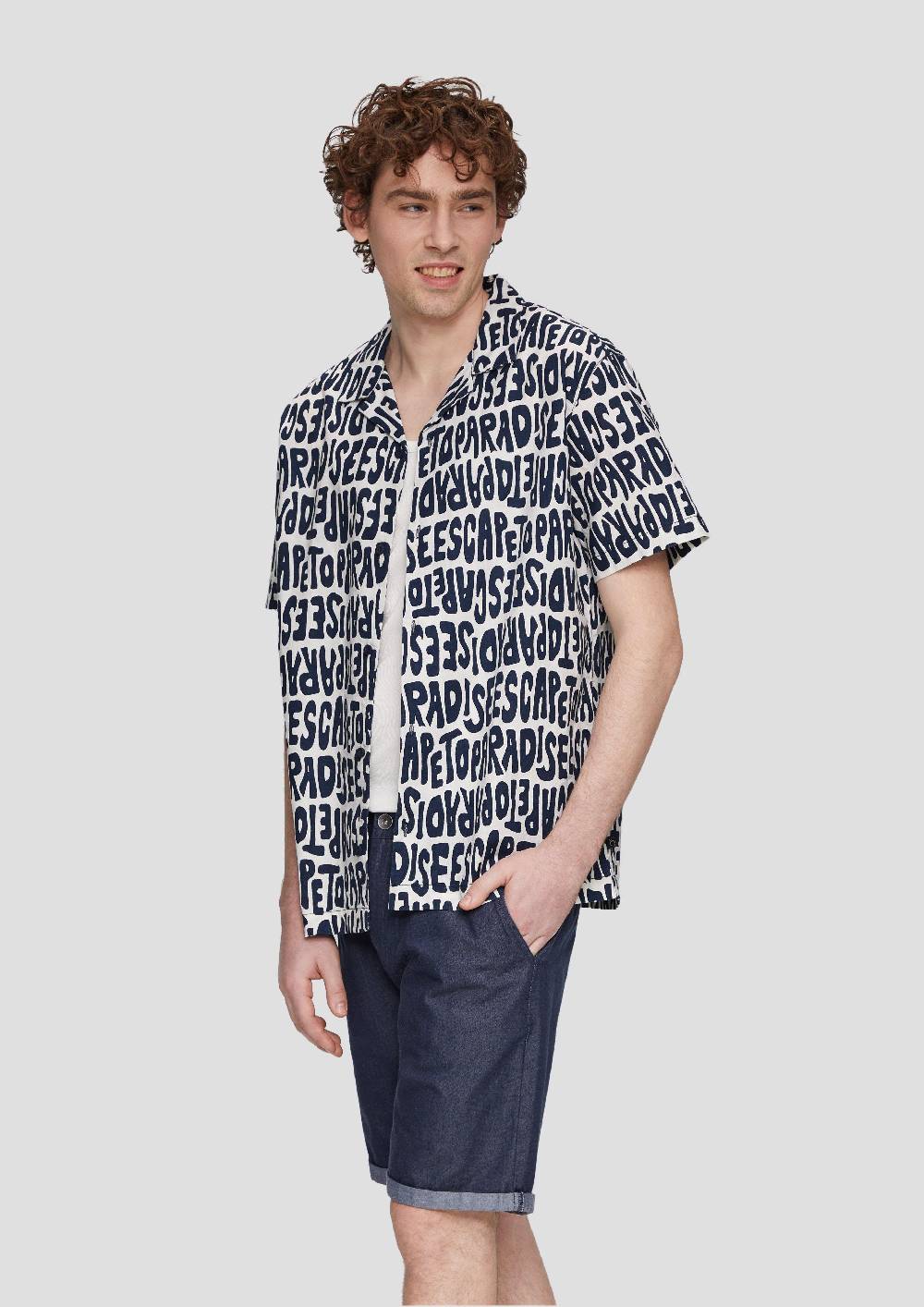 S.Oliver Kurzarmhemd Mit All-over-Print