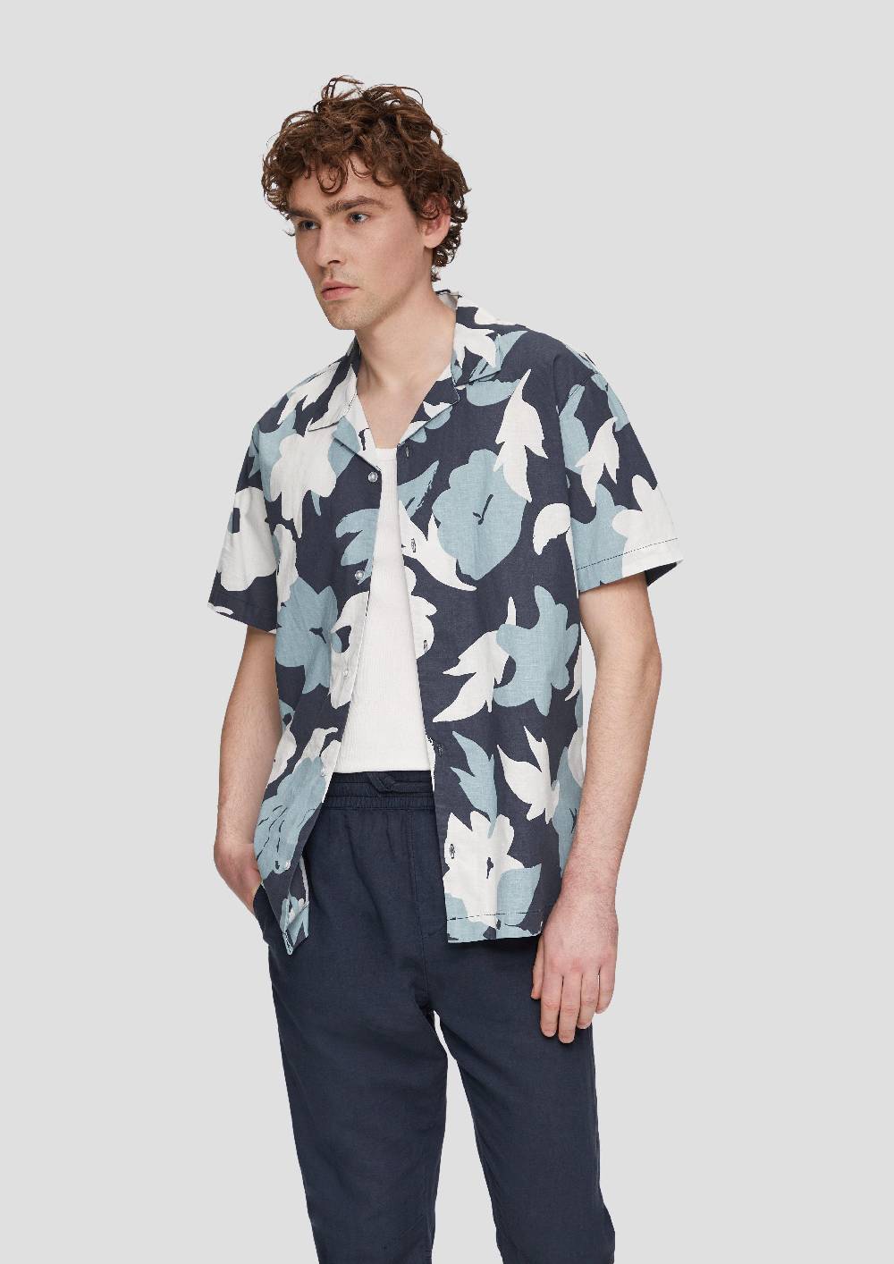 S.Oliver Kurzarmhemd Mit All-over-Print