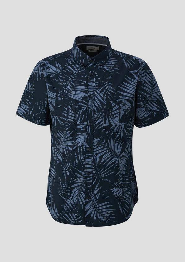 s.Oliver Kurzarmhemd mit Button-Down-Kragen