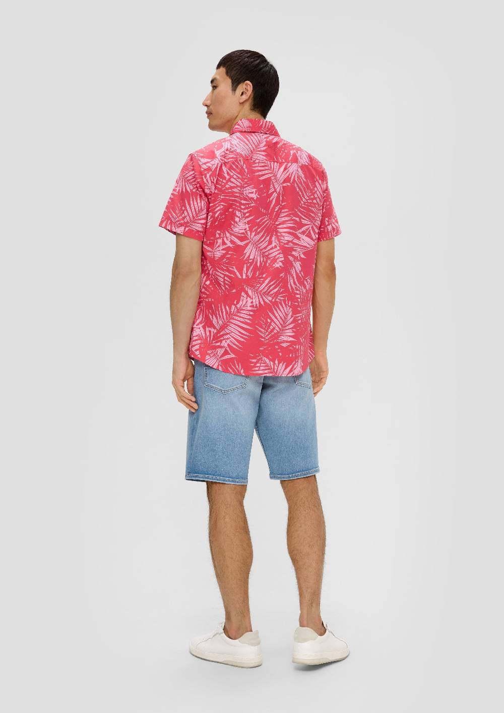 S.Oliver Kurzarmhemd Mit Button-Down-Kragen