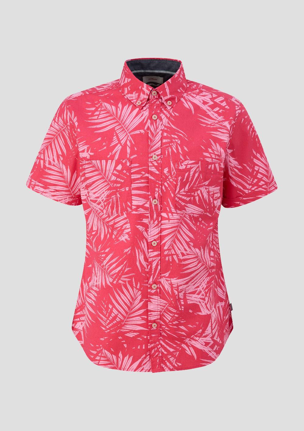 S.Oliver Kurzarmhemd Mit Button-Down-Kragen