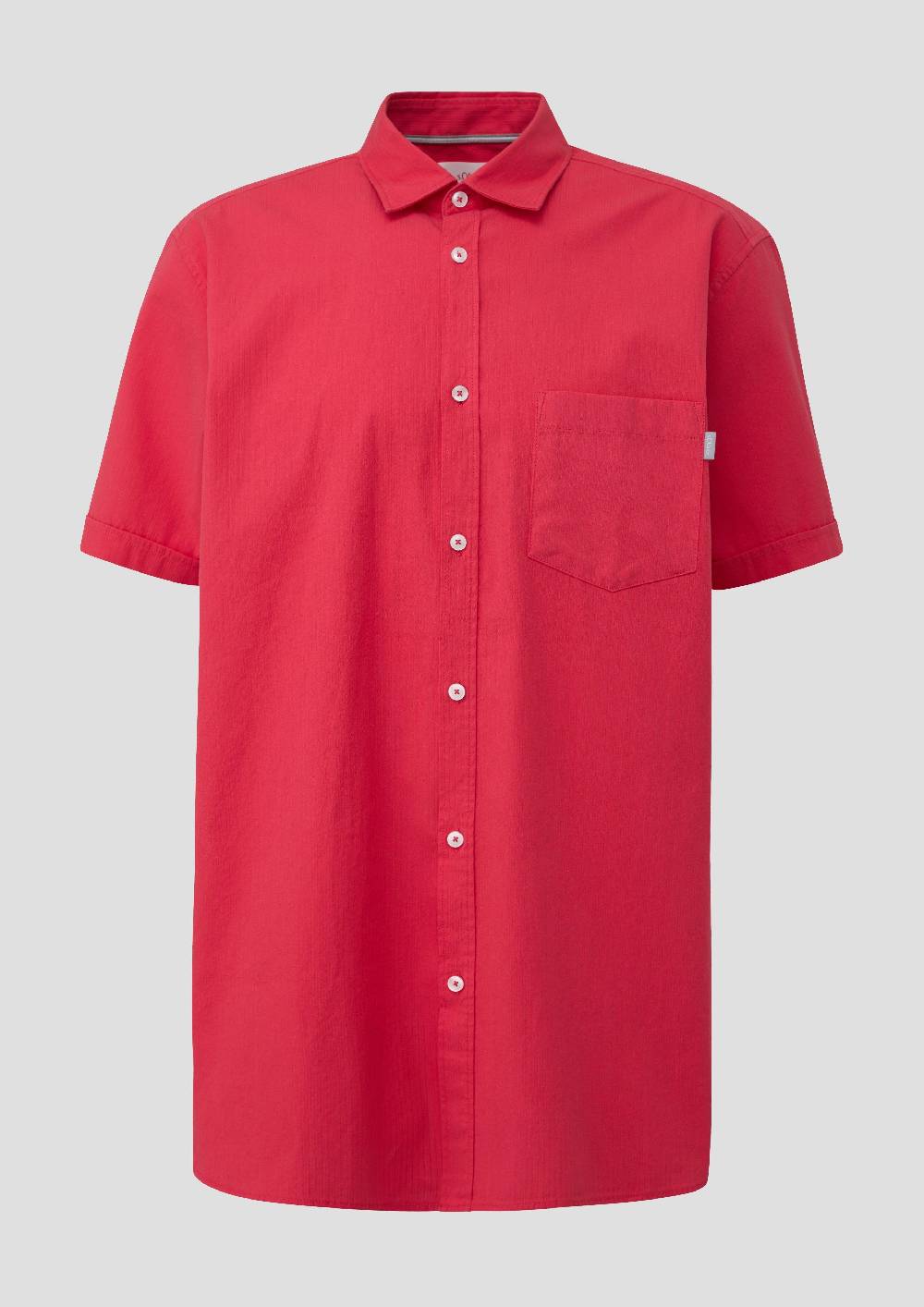 S.Oliver Kurzarmhemd Mit Button-Down-Kragen